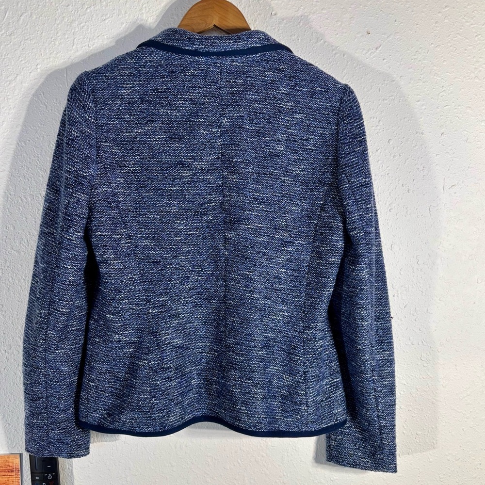 Talbots Textured Navy Blazer - Picture 2 of 6